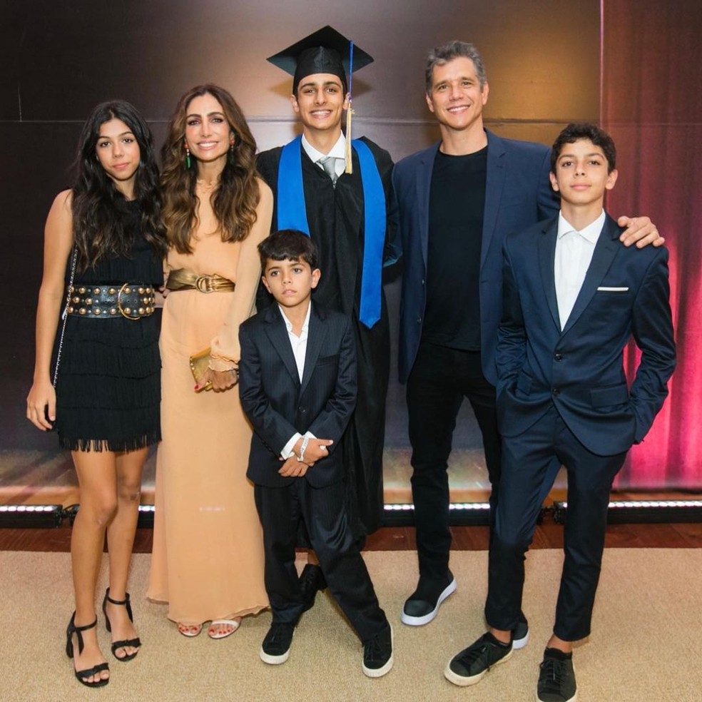 Filho de Marcio Garcia é aprovado em 6 faculdades e apresentador celebra — Foto: Reprodução/Instagram