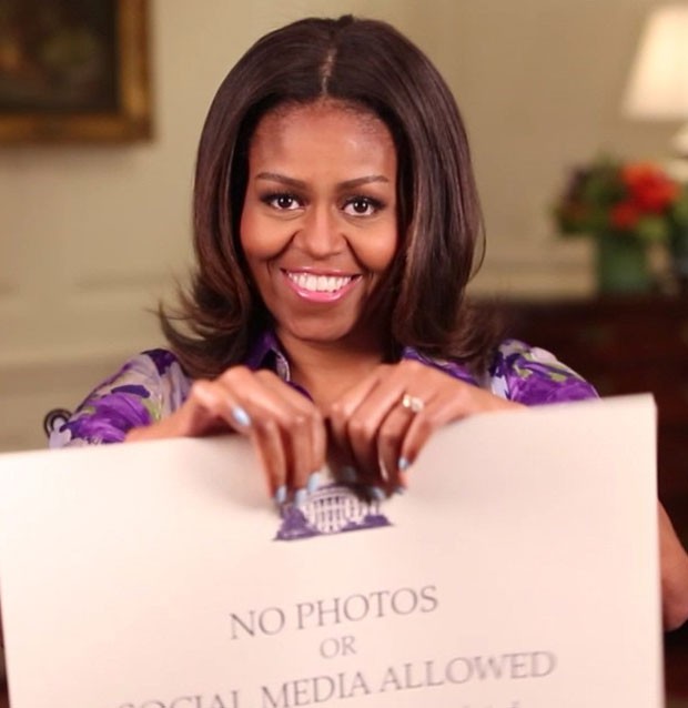Michelle Obama anuncia fim da proibição a fotografias durante os tours para turistas na Casa Branca' (Foto: Reprodução/Instagram/Michelle Obama)