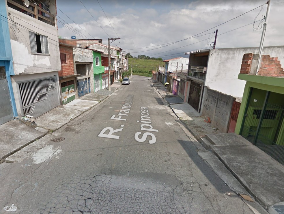 Rua Francisco Inhesta Spinosa, em Mauá, onde médica cubana foi assassinada — Foto: Reprodução/Google Earth