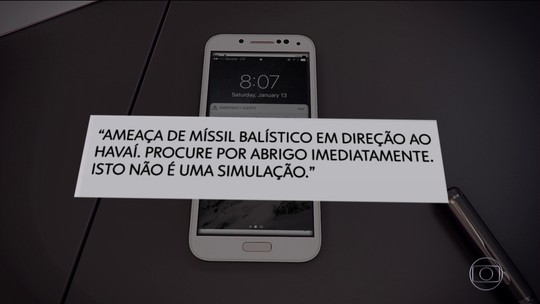 Moradores do Havaí recebem mensagem com alarme falso de míssil balístico