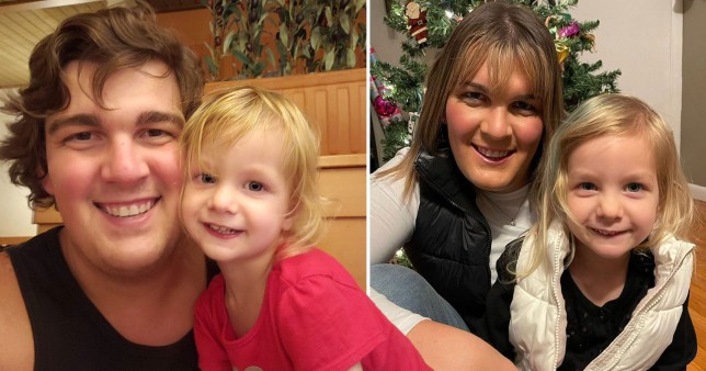 Rachel antes e depois da mudança de gênero (Foto: Reprodução/Metro)