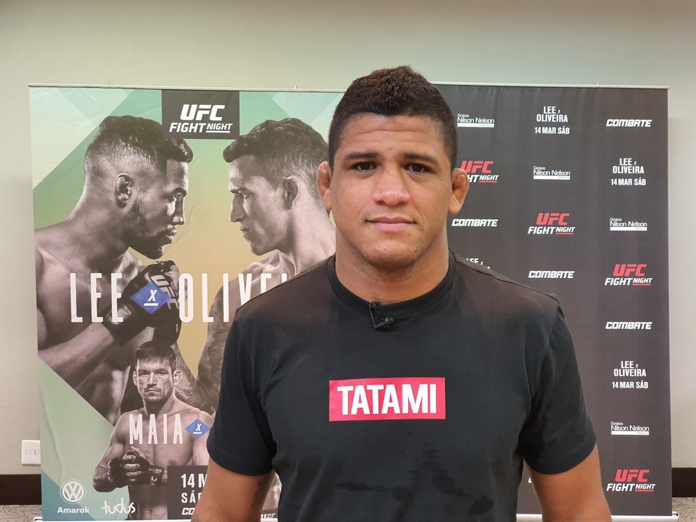Gilbert Durinho testou positivo para Covid-19 e está fora da luta principal do UFC 251 — Foto: Raphael Marinho