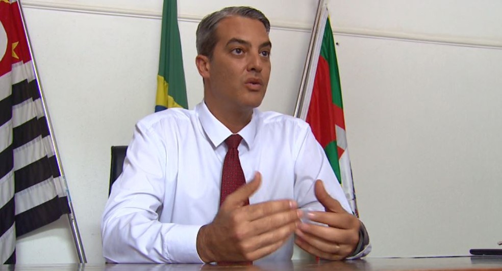 O prefeito de Mococa, Felipe Niero Naufel (PSDB) &mdash; Foto: Nilson Porcel/EPTV