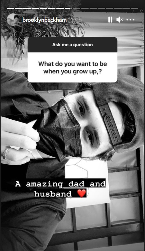 Brooklyn Beckham diz a fã que quer ser um ótimo pai e marido no futuro (Foto: Reprodução / Instagram)