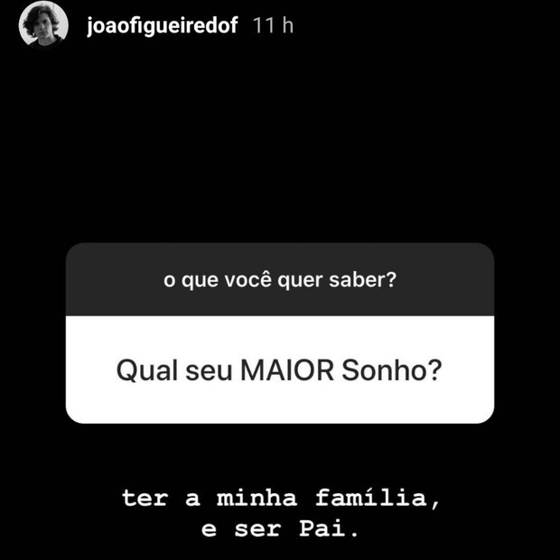 João Figueiredo responde fãs (Foto: Reprodução)
