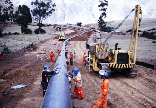 Gasoduto Sul-Peruano: a construtora Odebrecht entregou a direção da obra realizada no Peru, devido à Lava Jato (Foto: Divulgação)