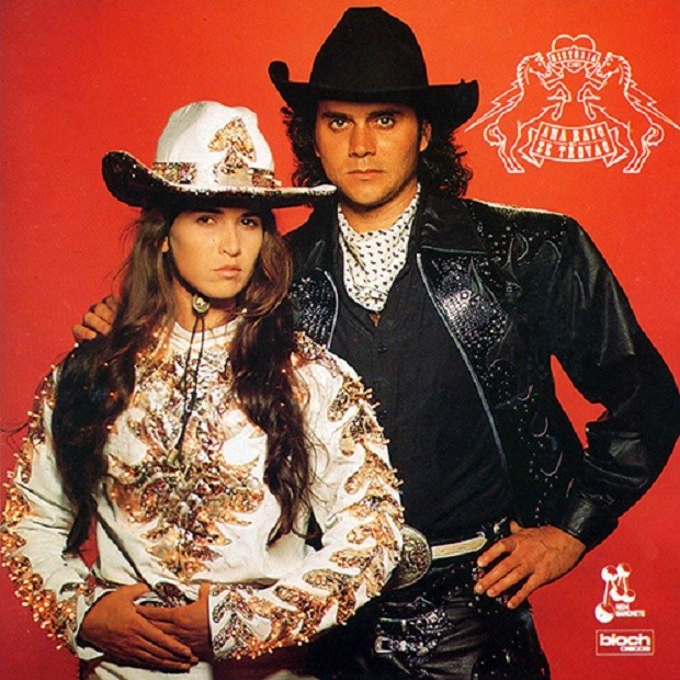Ingra Lyberato e Almir Sater na capa do álbum de A História de Ana Raio e Zé Trovão (Foto: Reprodução/Bloch Discos)