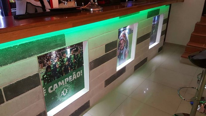 bar temático da chapecoense em medellín (Foto: Arquivo Pessoal)