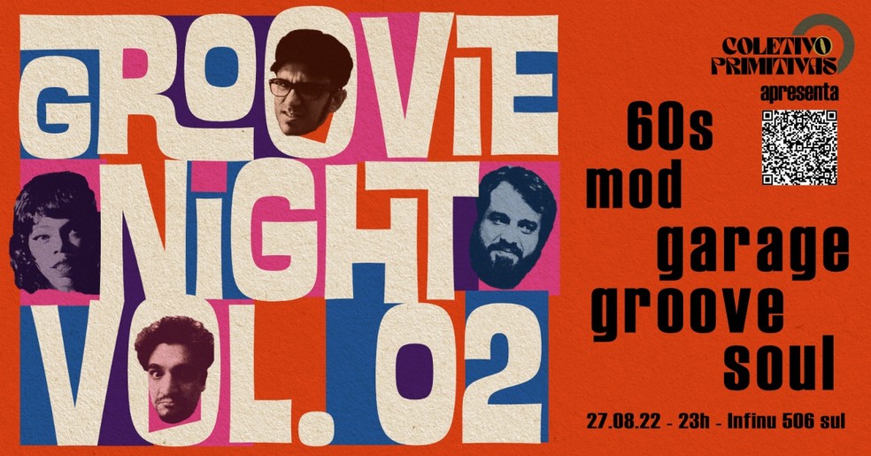 A festa 'Groovie Night Vol. 2' acontece neste sábado, às 23h. — Foto: Foto: divulgação 