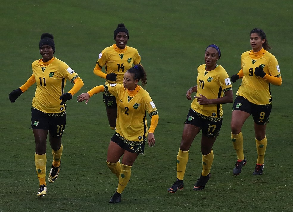 SeleÃ§Ã£o feminina da Jamaica vai disputar pela primeira vez a Copa do Mundo â€” Foto: Ronald Martinez/Getty Images