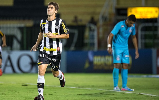 Fellype Gabriel gol Botafogo contra Santos (Foto: Celso Pupo / Agência Estado)