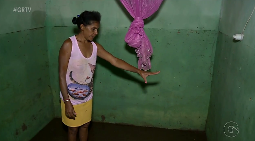 A agricultora Maria das Dores perdeu quase tudo na enchente em BodocÃ³. (Foto: ReproduÃ§Ã£o/TV Grande Rio)