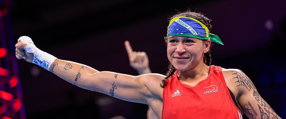 Bia Ferreira conquista bicampeonato do Mundial de Boxe Feminino — Foto: Divulgação/CBBoxe