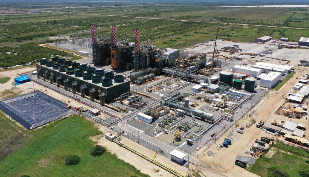 Segunda maior termelétrica do Brasil conta com três turbinas: duas à gás e uma à vapor — Foto: Divulgação/GNA