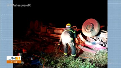 Idoso de 65 anos morre em acidente envolvendo um caminhão na TO-481