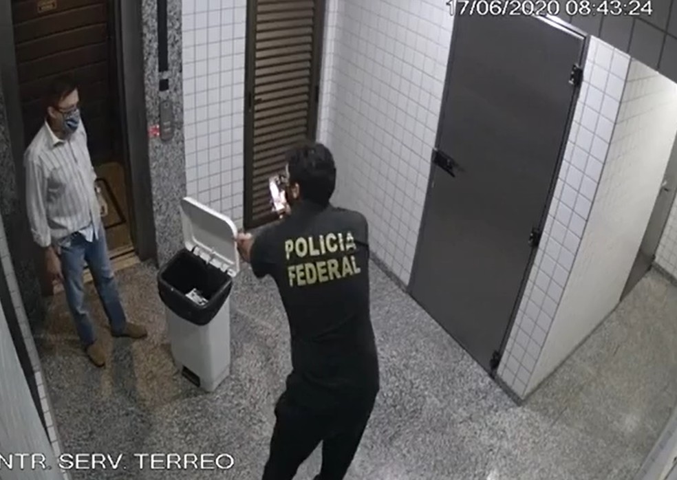 Policial federal flagrou conselheiro do TCE-MT — Foto: Divulgação