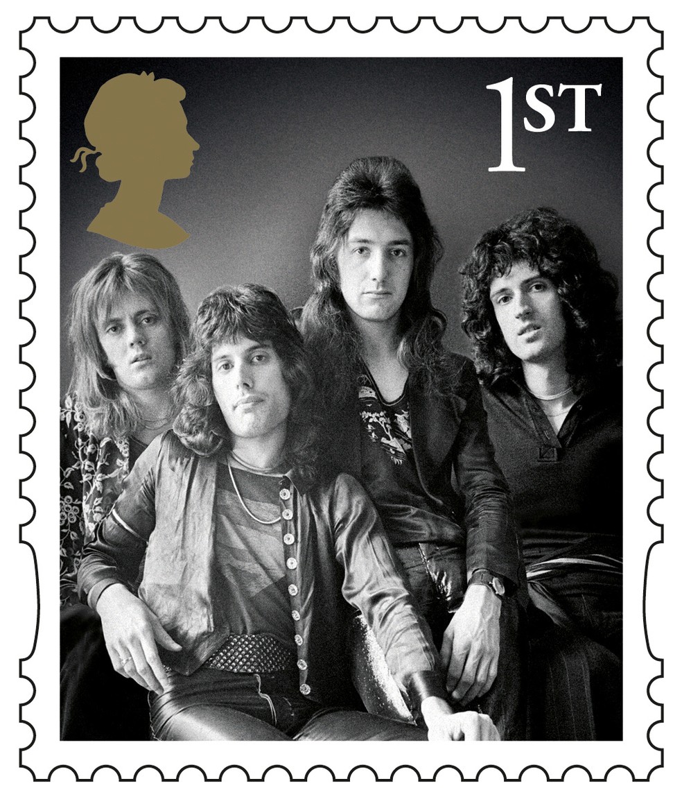 Queen ganhou série de selos no Reino Unido — Foto: Royal Mail/Queen /Handout via Reuters