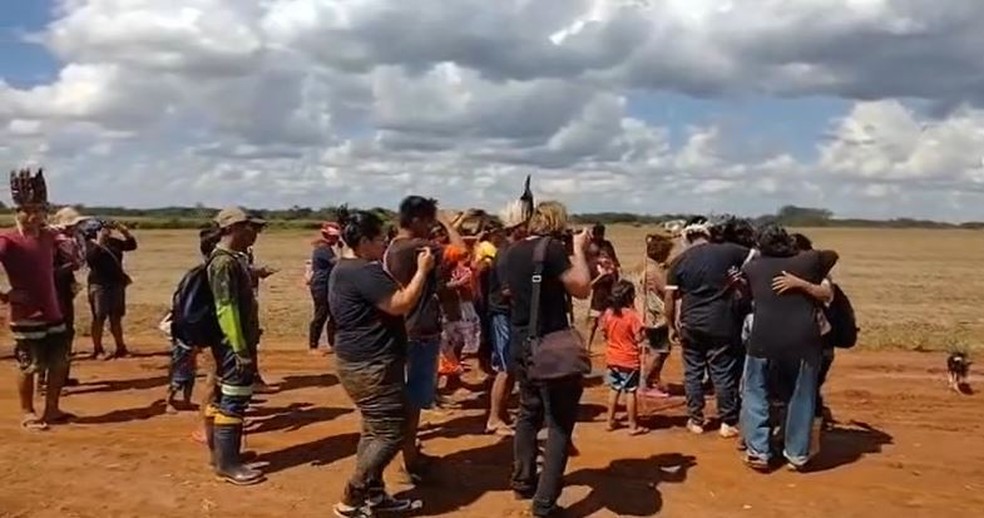 A liberdade dos indígenas presos foi concedida neste sábado. — Foto: Reprodução