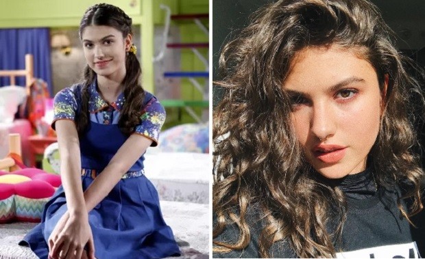 Antes e depois de Giovanna Grigio, a chiquitita Mili (Foto: Divulgação/SBT e Reprodução/Instagram)