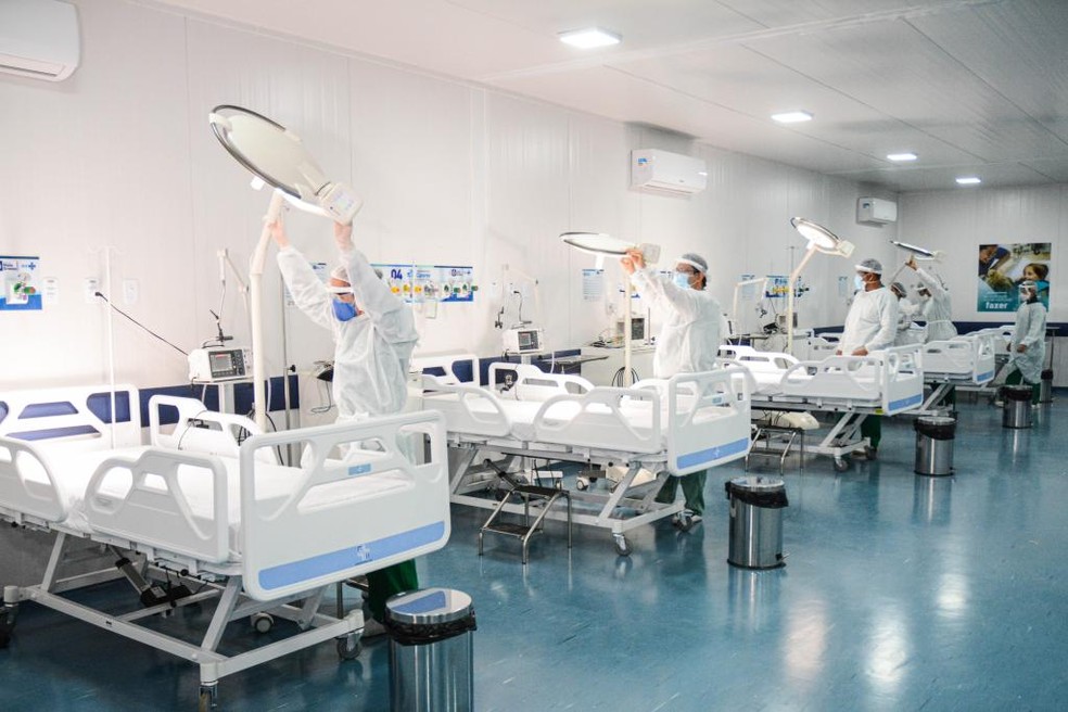 Cirurgias eletivas foram retomadas em Cuiabá — Foto: Tchélo Figueiredo/Secom-MT