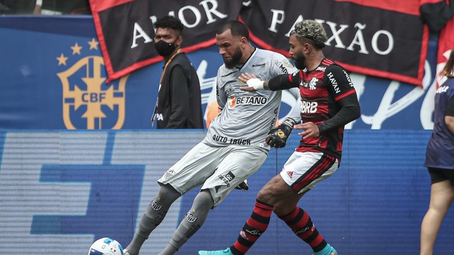 Gabigol e Everson na Supercopa