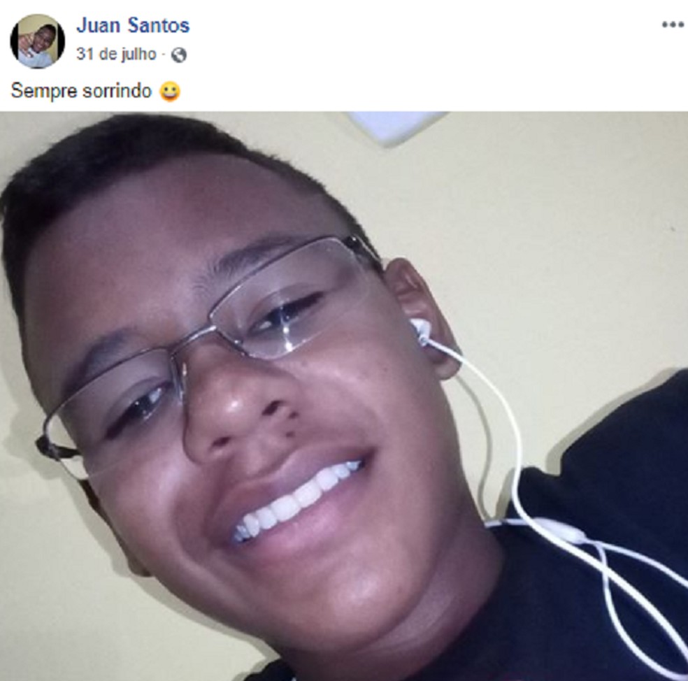 Adolescente foi morto no Mirante, no Bairro Vicente PinzÃ³n.  â€” Foto: ReproduÃ§Ã£o/Arquivo Pessoal