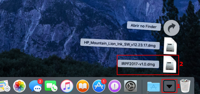 Executando o instalador do IRPF 2017 no Mac (Foto: Reprodução/Edivaldo Brito)