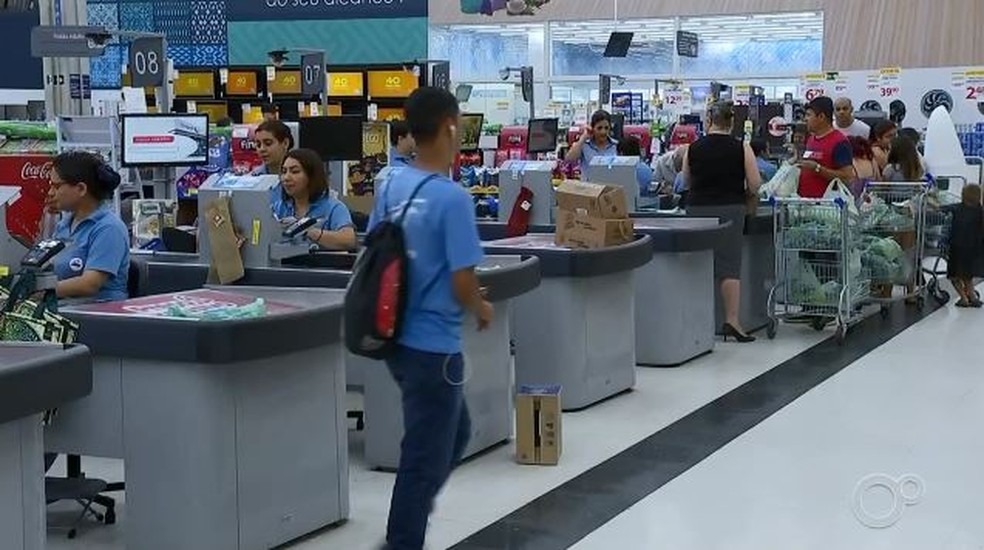 Faturamento de supermercados aumenta em Sorocaba (SP) &mdash; Foto: TV TEM/Reprodu&ccedil;&atilde;o