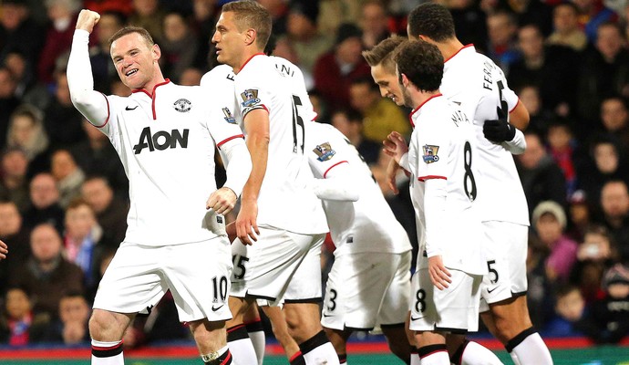 Rooney comemoração jogo Manchester United contra Crystal Palace (Foto: Reuters)