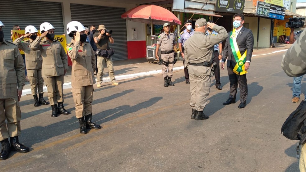 Ato celebra 119 do início da Revolução Acreana — Foto: Lidson Almeida/Rede Amazônica