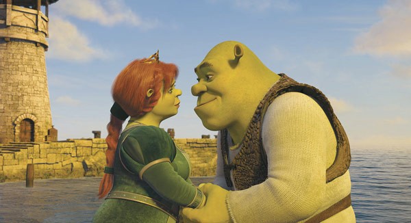 Shrek e Fiona, da animação 'Shrek' (2001) (Foto: Divulgação)