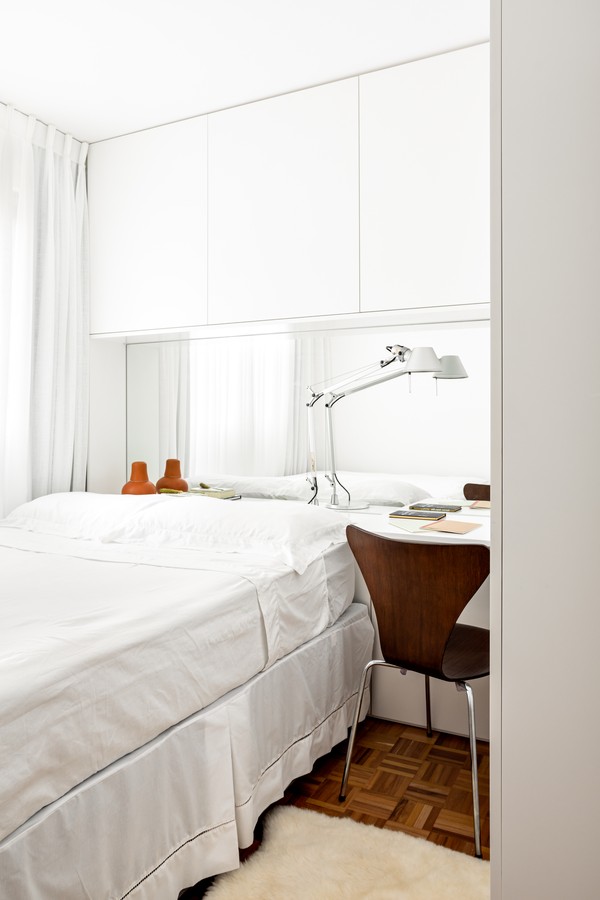 Após reforma, apartamento de 35 m² ganha mais um dormitório (Foto: Fran Parente)