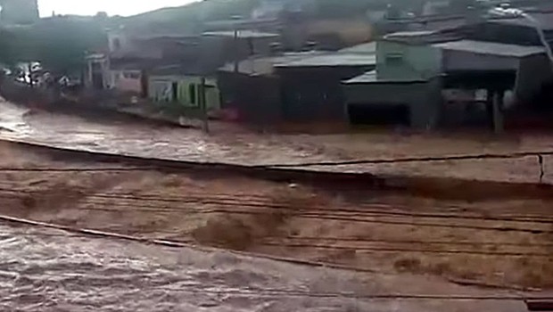 Chuvas causaram destruição em Minas Gerais (Foto: TV Brasil)