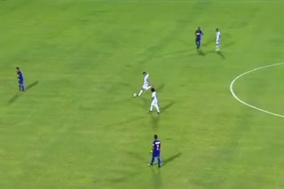 São Bento x Paraná Itaqui gol de falta (Foto: Reprodução / TV TEM)
