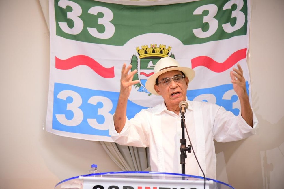 Corintho Campelo anuncia em convenção que vai disputar a prefeitura de Maceió pelo  PMN — Foto: Assessoria PMN