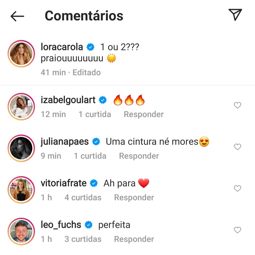 Juliana Paes elogia Carolina Dieckmann (Foto: Reprodução / Instagram )