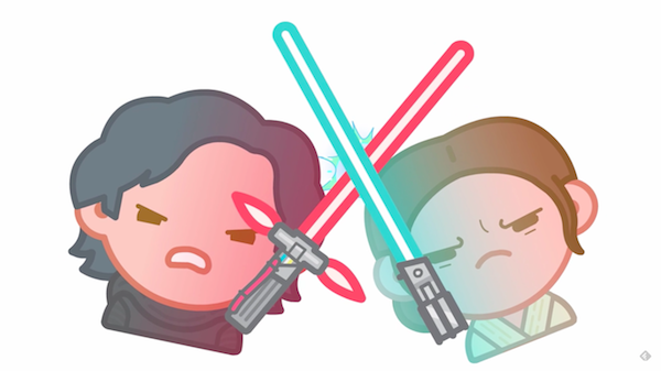 A versão emoji de 'Star Wars: Episódio VII - O Despertar da Força' (Foto: Twitter)