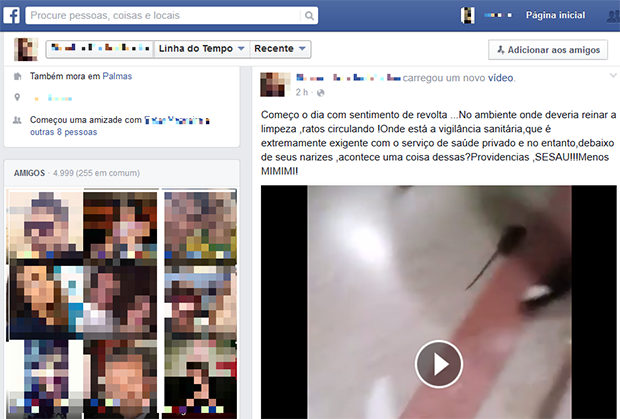 Servidora do HGP mostrou indignação em post nas redes sociais (Foto: Reprodução/Facebook)