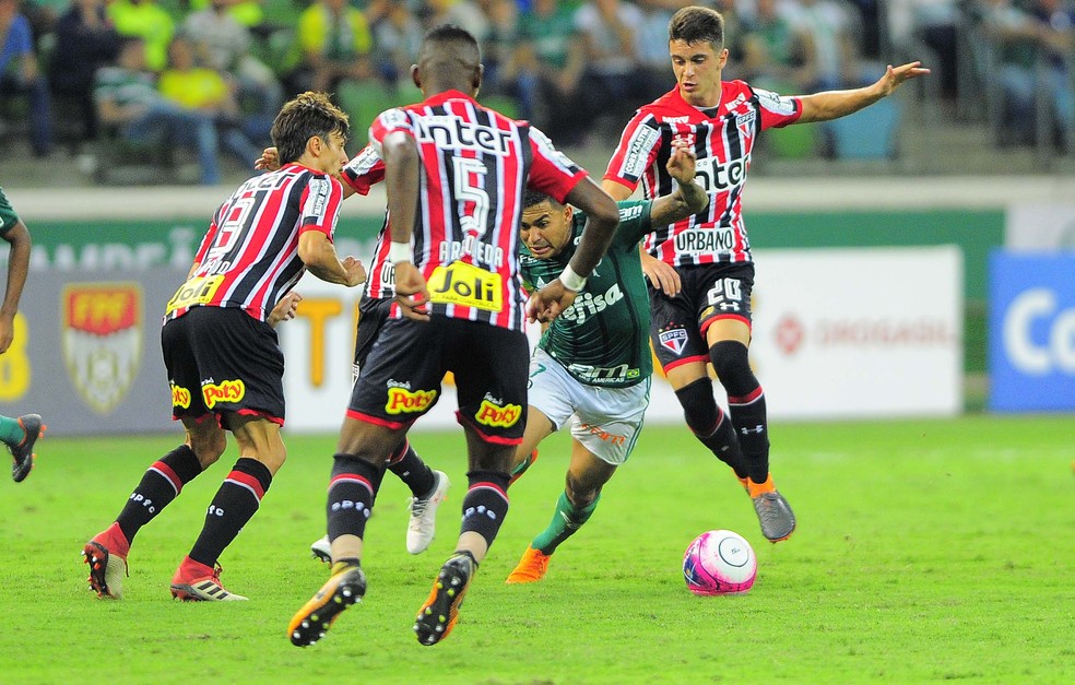 São Paulo ainda não venceu o Palmeiras na nova arena do rival (Foto: Marcos Ribolli)