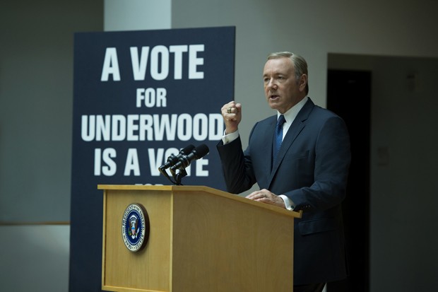 O político Frank Underwood, vivido por Kevin Spacey em 'House of Cards' (Foto: Divulgação)