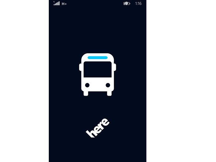 Here é o app para rotas de ônibus no WP (Foto: Reprodução/Thiago Barros)