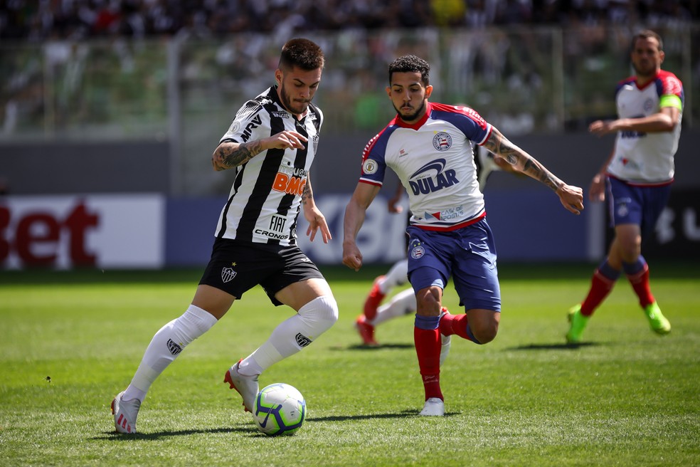 Nathan vem sendo primeiro volante no Galo e já fez quatro gols — Foto: Bruno Cantini / Clube Atlético Mineiro