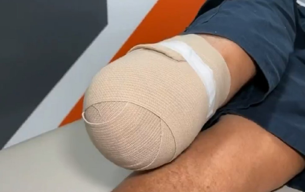 Fisioterapeuta Matheus Bermejo Andreo é responsável por projeto 'Anjos sem Pernas' — Foto: TV TEM/Reprodução