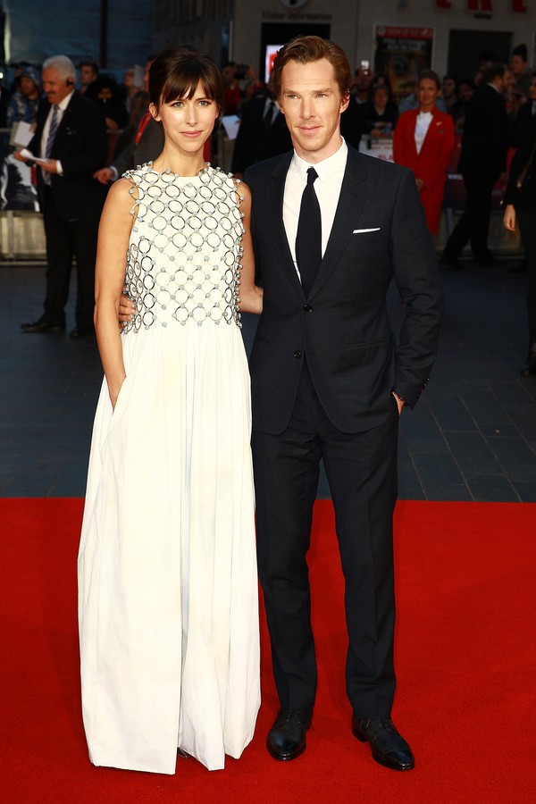 O ator Benedict Cumberbatch e sua esposa, Sophie Turner  (Foto: Getty Images)