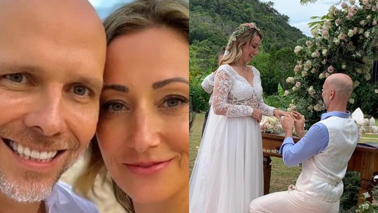 Ex-nadador Fernando Scherer, o Xuxa, se casa com empresária, que abre o álbum de casamento 