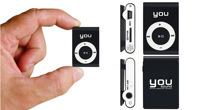 Mini MP3 Player tem memória interna de 4 ou 8 GB (Foto: Divulgação/You)