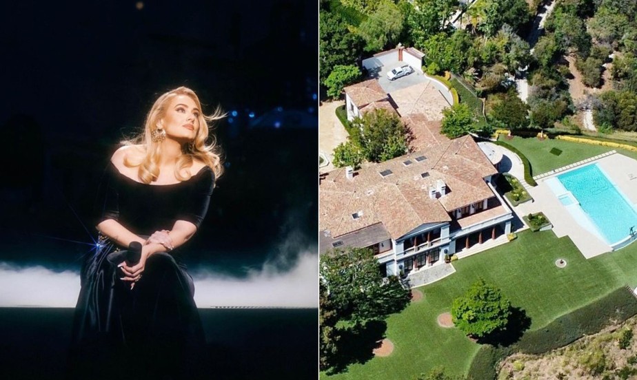 A cantora Adele e sua casa avaliada em mais de R$ 250 milhões