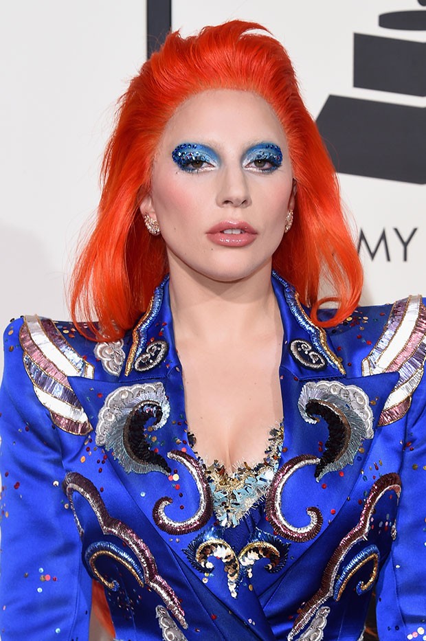 Lady Gaga incorpora David Bowie no Grammy 2016 (Foto: Getty Images)