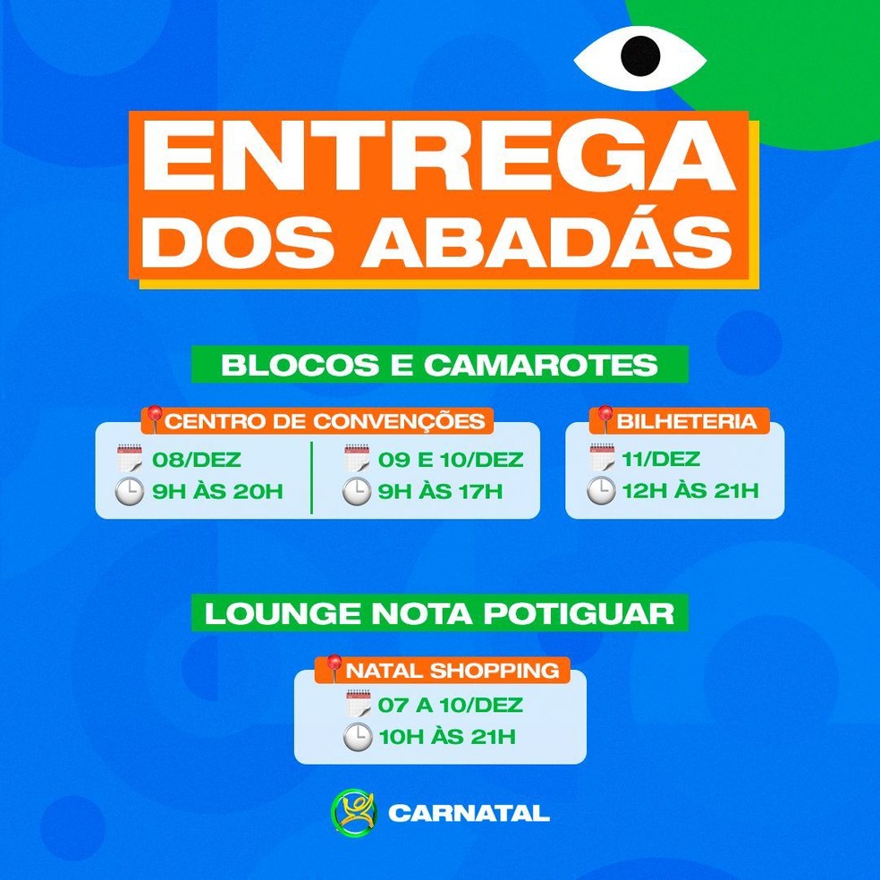 Entrega de abad&aacute;s come&ccedil;a nesta quinta &mdash; Foto: Divulga&ccedil;&atilde;o