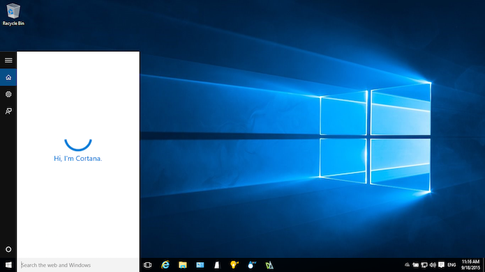 Aprenda a ativar a Cortana em inglês no Windows 10 (Foto: Reprodução/Helito Bijora)